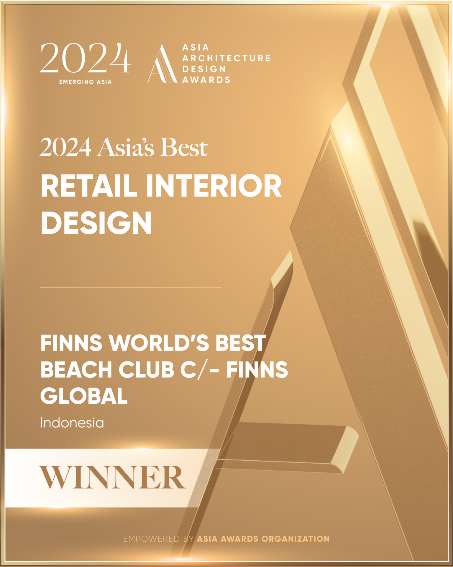 Winner — 2024 Asia's Best Retail Interior Design, Asia Architecture Design Awards